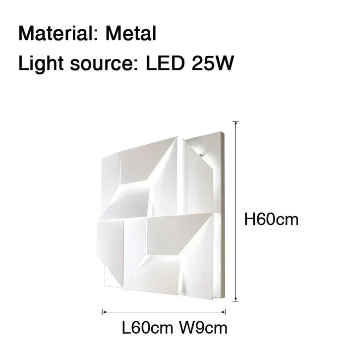 3D Art LED Wall Lamp – Dimmable Creative Sconce for Living Room, Bedroom & Hallway Samanta Factory