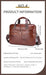 Leather Business Briefcase – Professional 15-Inch Laptop Work Bag SF
