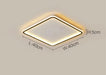 Modern Ultra-Thin LED Ceiling Light – Remote Control, Dimmable, Energy-Saving Lighting Fixture - Samanta Factory