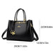 Women’s Tote Bag – Soft Microfiber Leather Casual Handbag with Zipper Closure - Samanta Factory