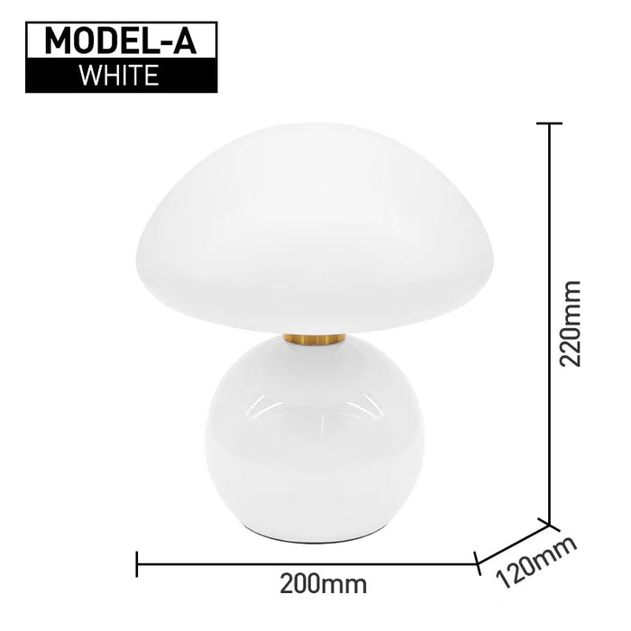 Modern LED Table Lamp – Dimmable Frosted Glass Shade - Samanta Factory