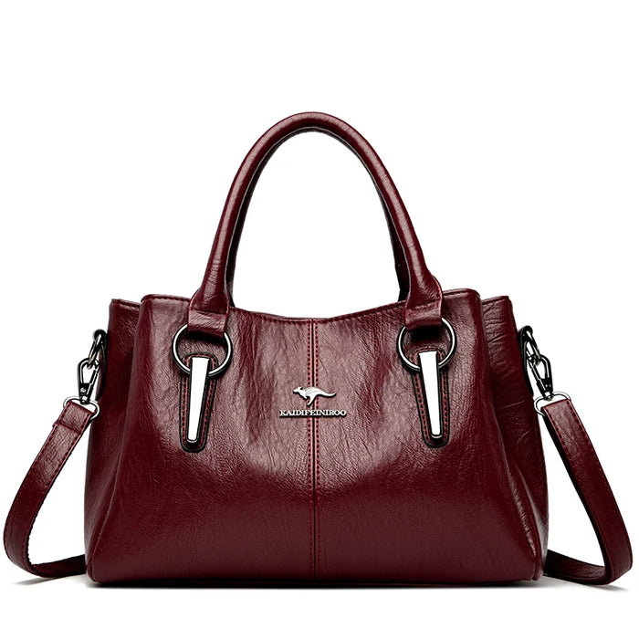 Casual Tote Shoulder & Crossbody Bag – Versatile, Soft PU Leather with Sequined Design - Samanta Factory