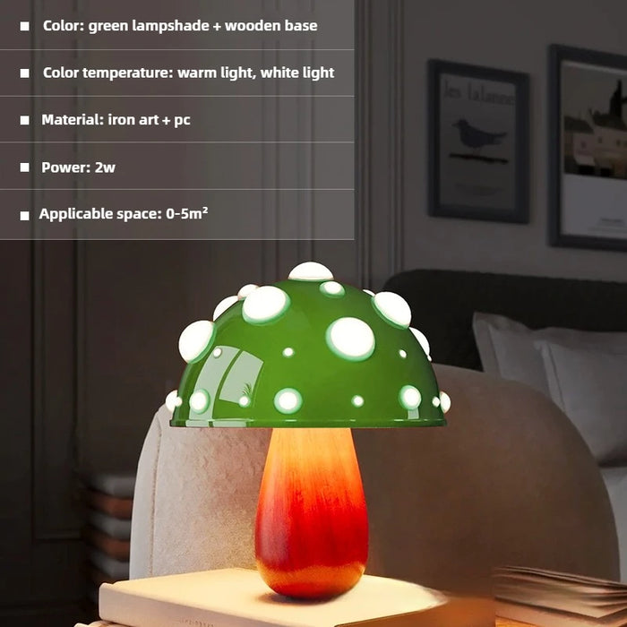Mushroom Night Light – Dimmable LED with Cute Forest-Inspired Design - Samanta Factory