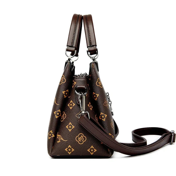 High-Quality PU Leather Handbag for Women – Animal Print Casual Tote, Versatile Fashion Bag - Samanta Factory