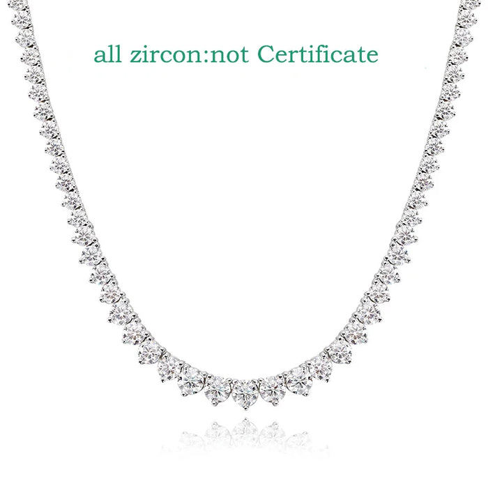 Moissanite Pendant Necklace – D-Color VVS1 Water Drop in 925 Sterling Silver