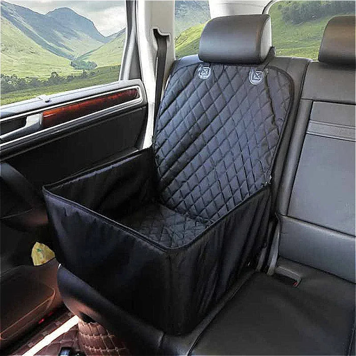 Pet Car Seat Cover Hammock – Waterproof Dog Travel Carrier for Medium Breed
