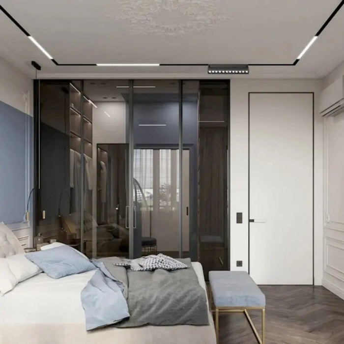 Magnetic LED Track Spotlight – 48V Linear Ceiling Light - Samanta Factory