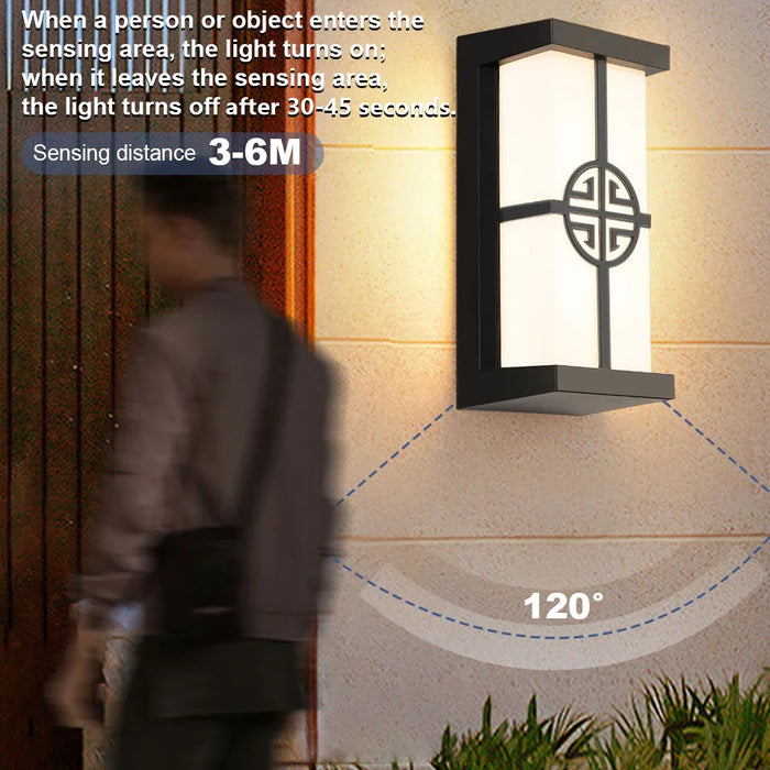 Modern LED Wall Light with Radar Motion Sensor – 16W/30W Waterproof IP55 ABS Lamp for Indoor & Outdoor Lighting - Samanta Factory