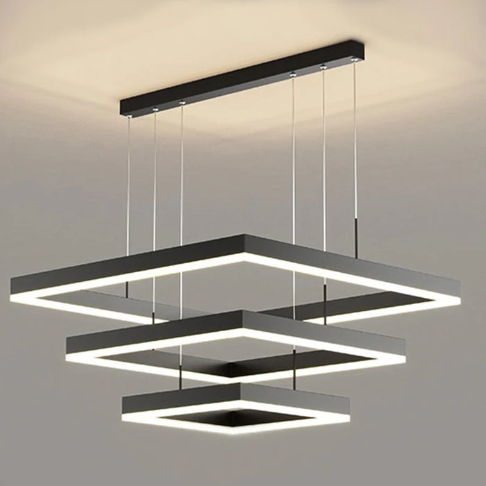 Modern LED Ring Pendant Light – Dimmable Multi-Color Ceiling Fixture for Living & Bedroom Spaces - Samanta Factory