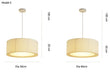 Fabric Pendant Light – Nordic Designer Style with Dimmable LED - Samanta Factory
