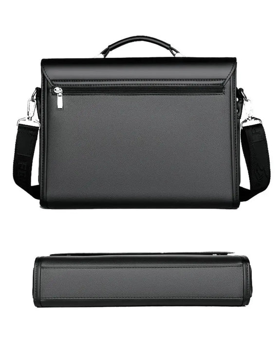 Men’s Business Briefcase – PU Leather Shoulder & Crossbody Bag SF