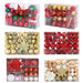Shatterproof Christmas Pendant Plastic Balls in Various Colours for Tree Decoration
