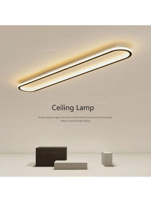 Modern LED Ceiling Light – Long Surface-Mounted Fixture with Dimmable Brightness - Samanta Factory