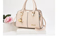 Women’s Large Capacity Boston Handbag – PU Leather Shoulder & Crossbody Tote Bag SF