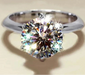 Certified D-Color VVS1 Moissanite Solitaire Ring in 925 Sterling Silver