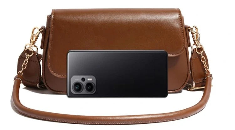 Women’s PU Saddle Bag – Stylish Hasp Closure & Interior Zipper Pocket - Samanta Factory