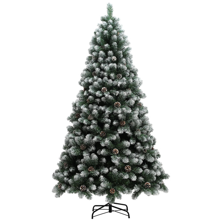 Artificial Christmas Tree – Snowy Pine & Pinecone Design