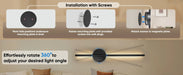 Wireless Rechargeable LED Wall Sconce – Dimmable Battery Operated Picture Light with Remote SF
