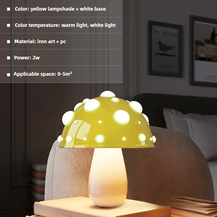 Mushroom Night Light – Dimmable LED with Cute Forest-Inspired Design - Samanta Factory