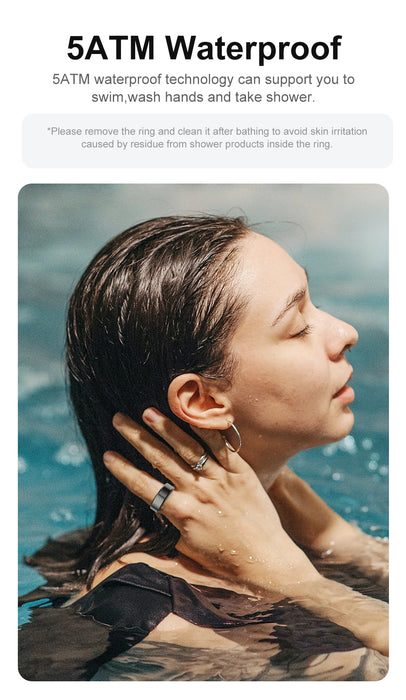 Smart Fitness Ring – Health Tracking with Sleep, Heart Rate & Gesture Control
