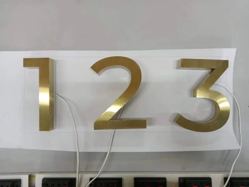 LED House Numbers – Backlit Stainless Steel Address Sign SF