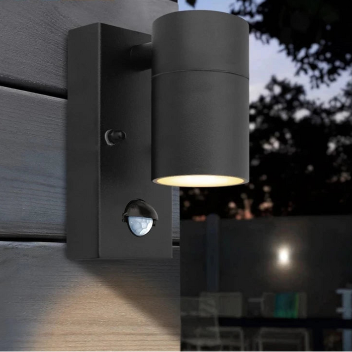  PIR Motion Sensor LED Wall Light – Waterproof Stainless Steel Outdoor Lighting for Garden, Porch, and Villa.
