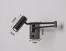 Modern Wall Lamp with Dimmable Switch – Rocker Arm Retractable LED Reading Light - Samanta Factory