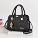 Women’s Large Capacity Boston Handbag – PU Leather Shoulder & Crossbody Tote Bag SF