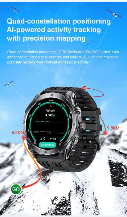 Unisex GPS Smart Watch – AMOLED Display with 170+ Sports Modes SF