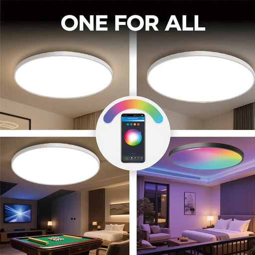 Smart RGB Ceiling Light – WiFi APP Control with Dimmable LED - Samanta Factory