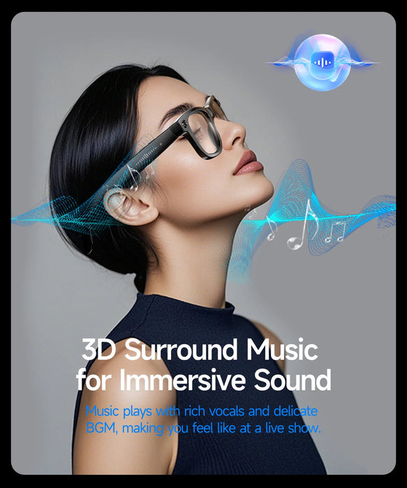 AI Smart Glasses with HD Camera & Translation – Color-Changing Bluetooth Calling Sunglasses SF