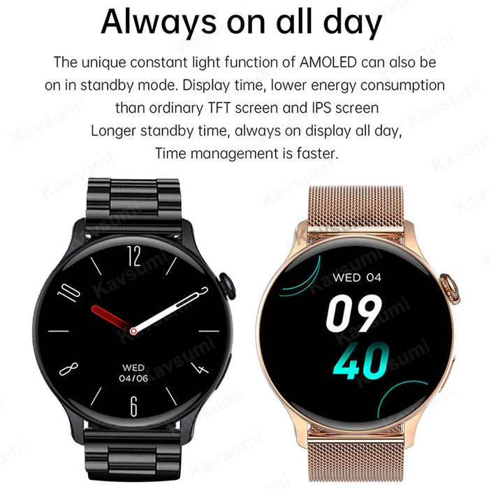 Smart Watch – AMOLED Display with Bluetooth Calling SF