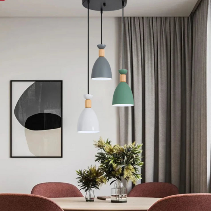 Modern Pendant Light – Triple Head Design with E27 Base for Stylish Interiors