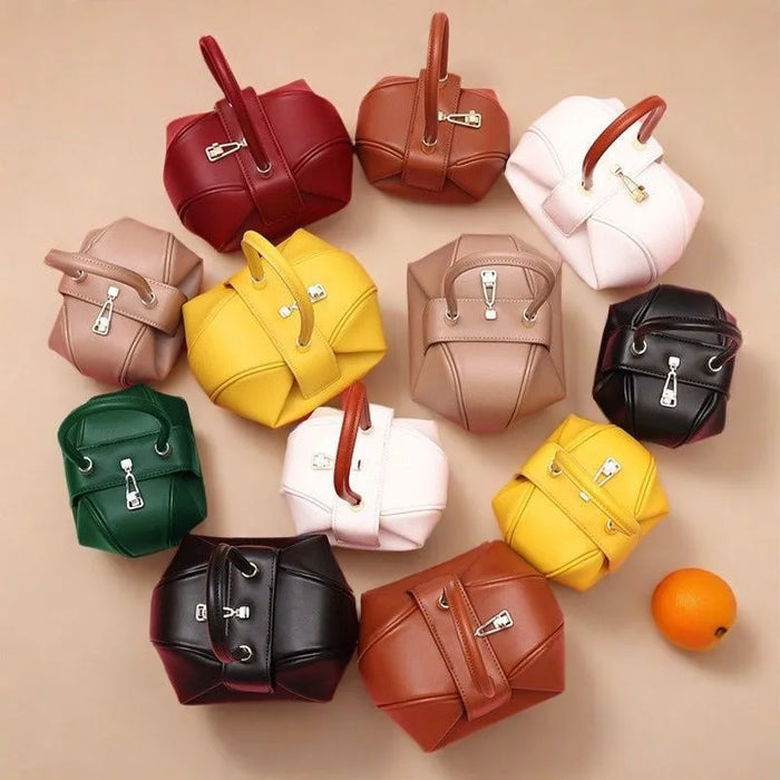 Leather Bucket Bag – Stylish Shoulder Handbag for Women - Samanta Factory