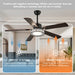 Smart Ceiling Fan with Light – Remote-Controlled Retractable Blades & Dimmable LED - Samanta Factory