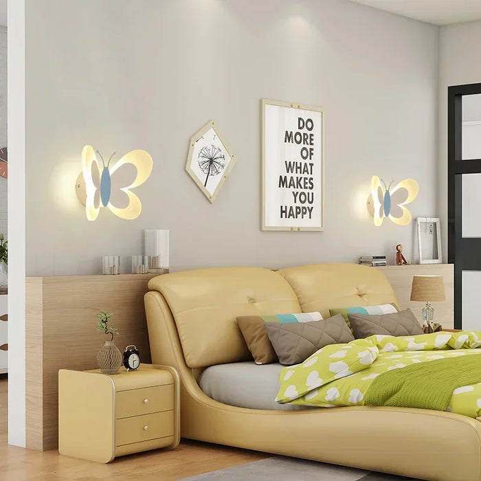 Butterfly Wall Lamp – Colorful LED Acrylic Light for Kids’ Room & Nursery