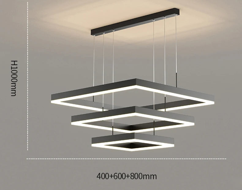 Modern LED Ring Pendant Light – Dimmable Multi-Color Ceiling Fixture for Living & Bedroom Spaces - Samanta Factory
