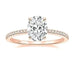 Sterling Silver Oval CZ Ring – Sparkling 3-Carat Simulated Diamond SF