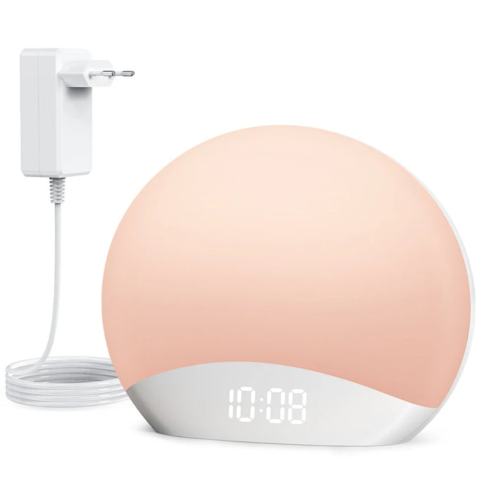 Sunrise Alarm Clock & Sound Machine – All-in-One Sleep Aid with Nature Sounds & Gentle Wake-Up Light