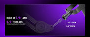 Dynamic USB/XLR Microphone – Cardioid with RGB Lighting & Noise Reduction SF