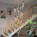 Modern Pendant Light – Luminous Acrylic with Brushed Aluminum Finish - Samanta Factory