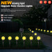 Decorative Solar-Powered LED Pathway Lights with 8 Modes and Bubble Ball Design - Samanta Factory