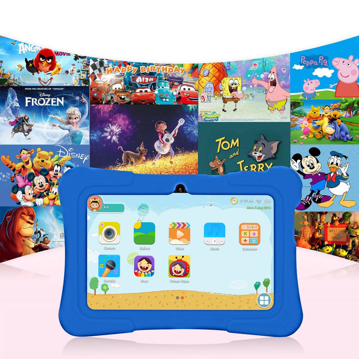 Kids Android Tablet – 7-Inch PRITOM K7 with WiFi, 32GB Storage, Parental Controls & Protective Case - Samanta Factory