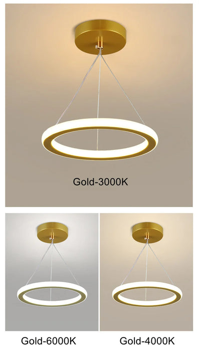 LED Dining Table Pendant Light – Dimmable Brightness & Color with Adjustable Height - Samanta Factory
