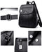 High-Quality Leather Backpack for Women – Large Capacity Travel & School Bag, Fashionable Mochila Shoulder Bag - Samanta Factory