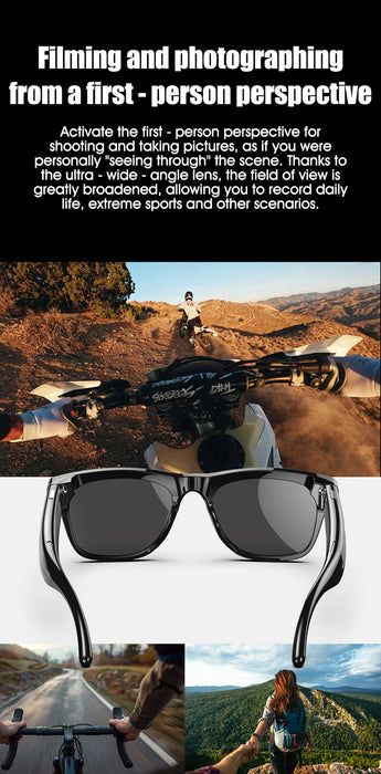 AI Smart Glasses with 6K Camera & Translation – Bluetooth Calling Music Photochromic Eyewear SF