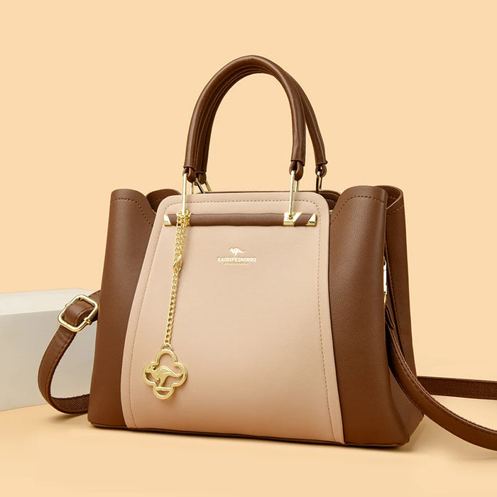 Designer Inspired PU Leather Shoulder Bag – Luxury Casual Tote for Women - Samanta Factory