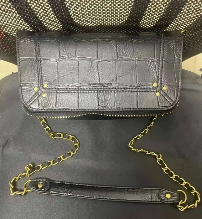 Women’s PU Box Bag – Casual Chain Shoulder Crossbody Bag