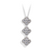 925 sterling silver floral moissanite necklace with D color VVS1 stone