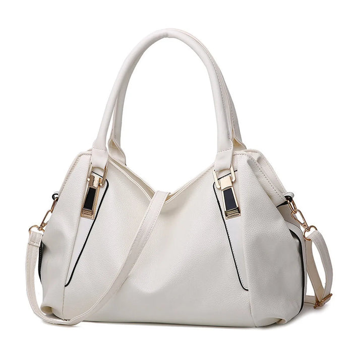 Ladies Faux Leather Hobo Handbag – Soft Slouchy Designer Tote Shoulder Bag SF